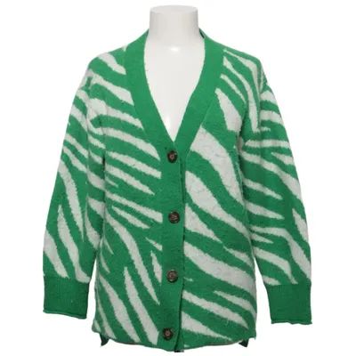 Kofta (Grön, Vit) från Mango Akryl, Elastan, Polyester, Ull