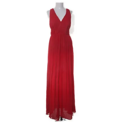 Långklänning (Röd) från Mango Polyester, Silke