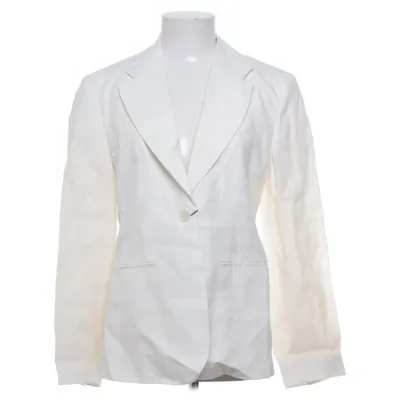 Blazer (White) from Massimo Dutti Acetate, Linen
