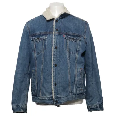 Gevoerde spijkerjas (Sherpa Trucker Jacket) van Levi Strauss & Co Katoen, Imitatiebont, Polyamide