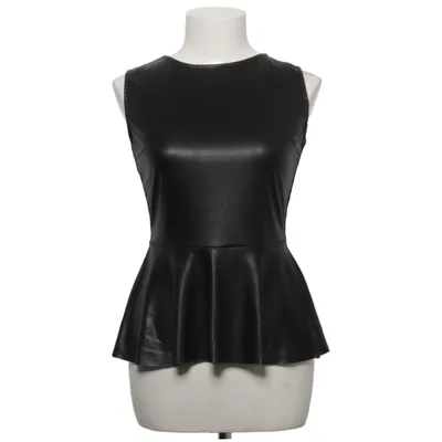 Peplum top (Zwart) van Oxygene Elastaan, Polyester