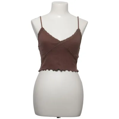 Crop top (Brun) fra Pacific Republic Pull & Bear Bomuld, Elastan
