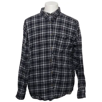 Flanellen overhemd (Blauw, Wit) van Basic Editions Katoen