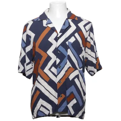 Kortärmad skjorta (Blå, Vit, Brun, Flerfärgad) från Oscar Jacobson Viskos