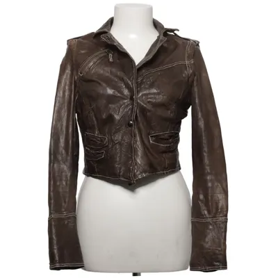 Biker jacket (Brown) from Jofama Leather