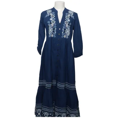 Robe longue (Bleu, Blanc) de Odd Molly Coton