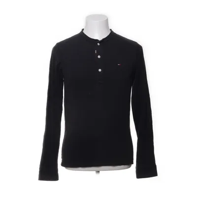 Henley shirt (Zwart) van Hilfiger Denim Organisch katoen