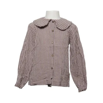 Blouse (Bruin, Wit) van POMPdeLUx Katoen