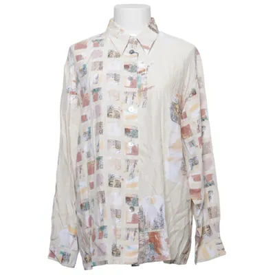 Shirt (Beige, Multicolored) from Tru Blouse Viscose