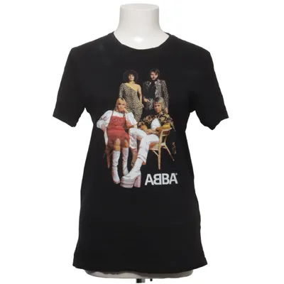 T-shirt (Svart, Flerfärgad) från Abba Ekologisk bomull
