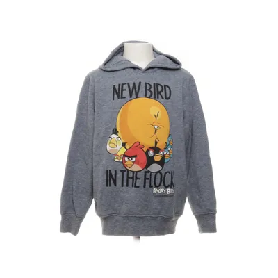 Huvtröja (Grå, Flerfärgad) från Angry Birds Bomull, Polyester, Viskos