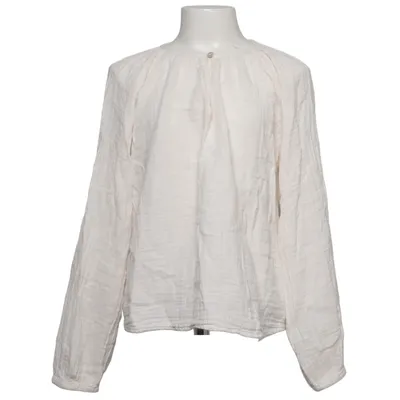 Blouse (White) from Zara Cotton