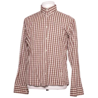 Skjorta (Brun, Vit, Flerfärgad) från Bertoni Bomull, Polyester