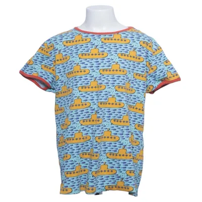 T-shirt (Blå, Gul, Flerfärgad) från Duns Ekologisk bomull