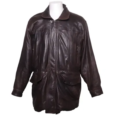 Läderjacka (Brun) från Molltan Skinn, Polyester