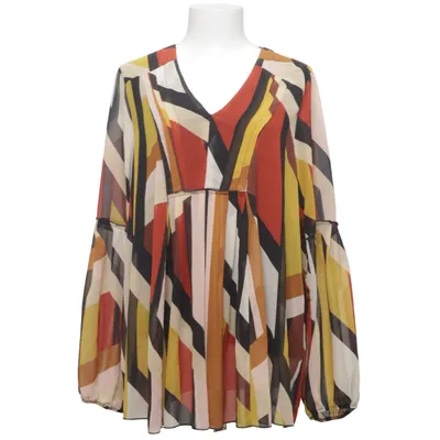 Bluse (Braun, Gelb, Mehrfarbig) von Canda Premium Polyester, Viskose