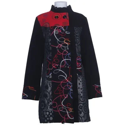 Manteau (Noir, Rouge, Multicolore) de Made in italy Élasthane, Polyester