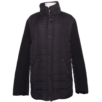 Winterjas (Zwart) van Elements Polyester, Wol