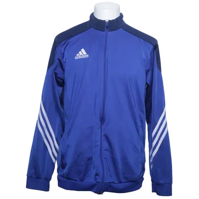 Træningsjakke (Blå, Hvid) fra Adidas Polyester