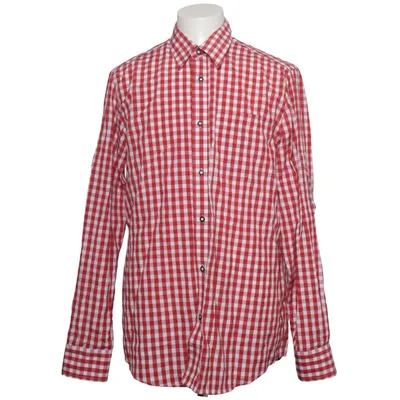 Shirt (Rood, Wit) van Fuchs Trachtenmoden Katoen, Polyester