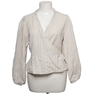 Wikkelblouse (Beige) van Neo Noir Katoen, Linnen