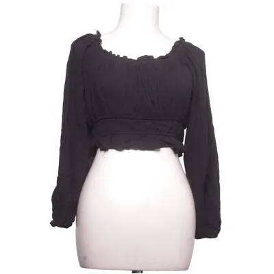 Crop top (Svart) från Stradivarius Elastan, Polyester, Viskos