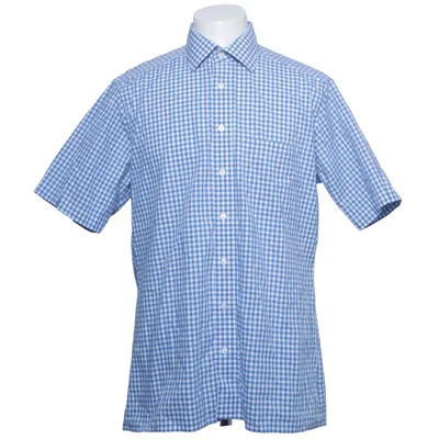 Chemise à manches courtes (Bleu, Blanc) de Royal class Coton