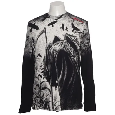 T-shirt (Black, White) from Affliction Cotton