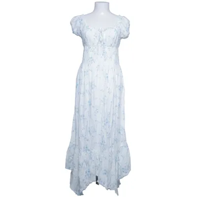 Maxi dress (White, Blue) from Urban Outfitters Cotton