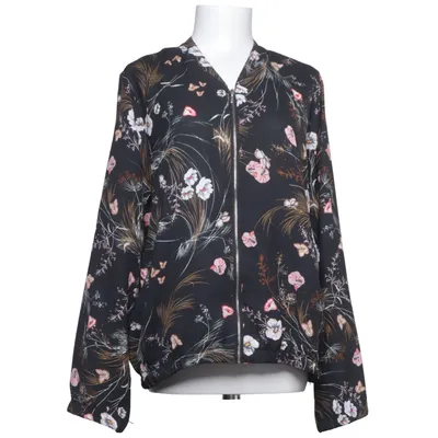 Jacket (Black, Multicolored) from DeVal Woman Polyester