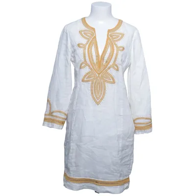 Tunika (Hvid, Gul) fra Tory Burch Linned