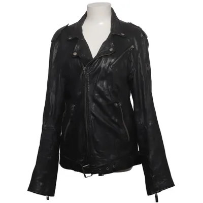 Bikerjack (Zwart) van Freaky Nation Leer
