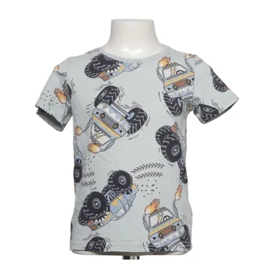 T-shirt (Blue, Multicolored) from Lindex Kids Cotton
