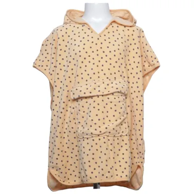 Cape de bain (Beige, Noir) de Grüner Knopf Coton, Polyester recyclé
