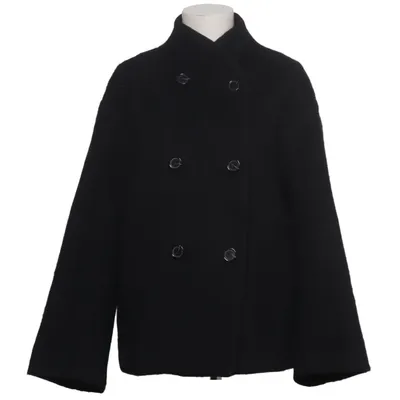 Pea coat (Black) from Arket Acetate, Polyamide, Wool