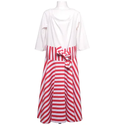 Jurk (Wit, Rood) van La Petite Parisienne