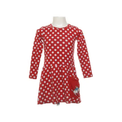 Klänning (Röd, Vit) från Pippi Långstrump Bomull, Elastan