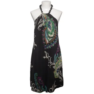 Halterneck dress (Black, Multicolored) from Fashion Elle Polyester
