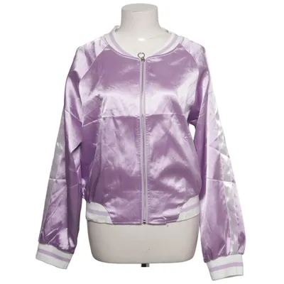 Bomber jacket (Purple, White) from Zeagoo Polyester