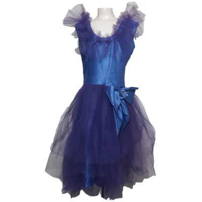 Bloemenmeisjes jurk (Blauw, Lila)