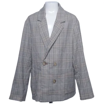 Blazer (Bruin, Zwart, Wit) van Zara Elastaan, Polyester, Viscose