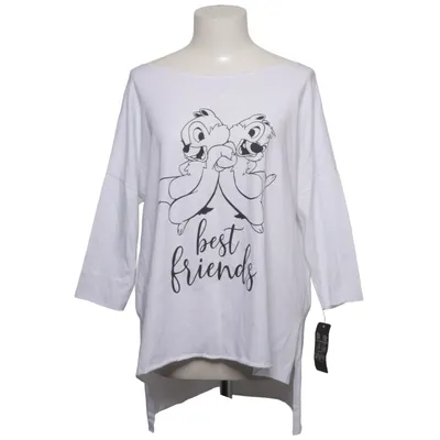 T-shirt à manches longues (Blanc) de Moda Italia Coton, Élasthane