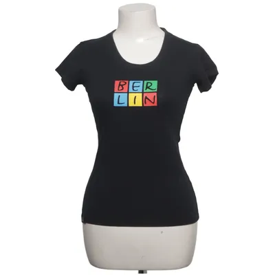 T-shirt (Noir) de Berlin Coton, Élasthane