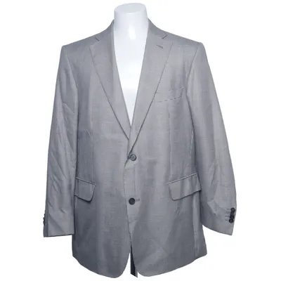 Blazer (Gris) de E. Thomas Soie, Laine