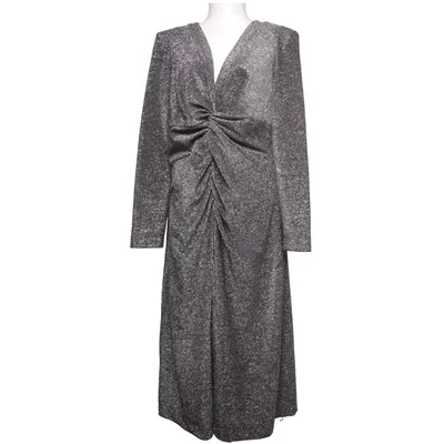 Cocktailjurk (Grijs) van Violeta Elastaan, Metallvezel, Polyester
