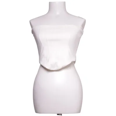 Top tube (Blanc) de Nelly Élasthane, Polyester, Viscose