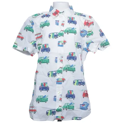 Short sleeve shirt (White, Multicolored) from Boden Cotton