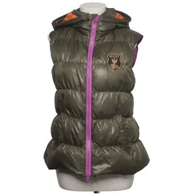 Outer vest (Green, Multicolored) from Eleven Elfs Down, Feather, Fur, Polyester
