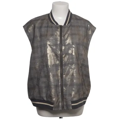 Outer vest (Gray, Gold) from Summum Acetate, Elastane, Polyester, Viscose