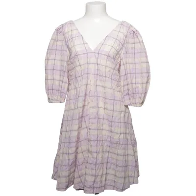 Dress (Purple, Beige) from Ganni Organic cotton, Polyamide, Recycled polyester